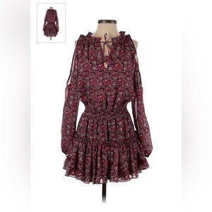 Misa Los Angeles Burgundy Dress